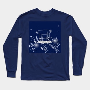 Waiting place background with dark blue color. Long Sleeve T-Shirt